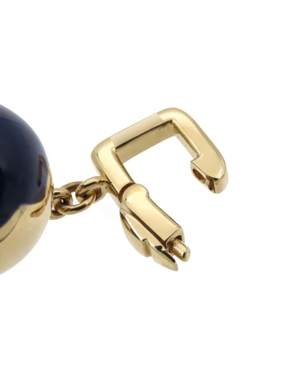 Louis Vuitton Globe Charm Yellow Gold Blue 18K Enamel Diamond Earth